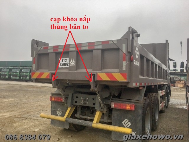 nắp thùng xe ben howo 4 chân 380hp